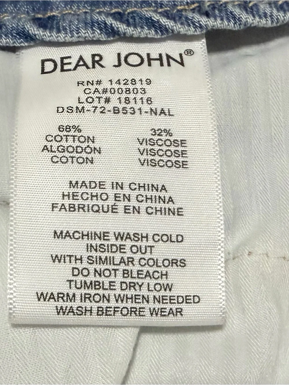Dear John Denim Shorts